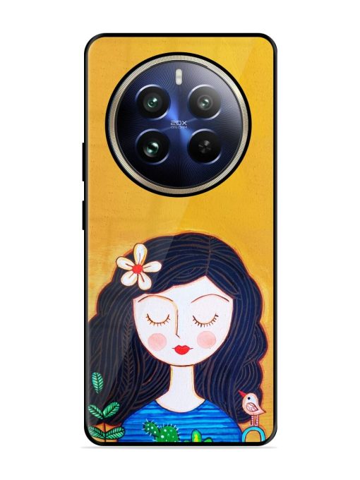 Girl Illustration Glossy Soft Edge Case for Realme 12 Pro (5G) Chachhi