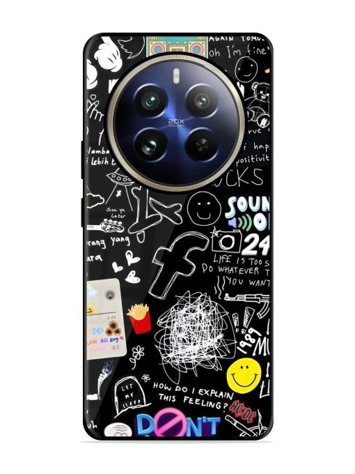 Doodle Diary Glossy Soft Edge Case for Realme 12 Pro (5G) Chachhi