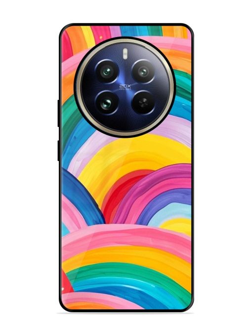 Rainbow Symphony Glossy Soft Edge Case for Realme 12 Pro (5G) Chachhi