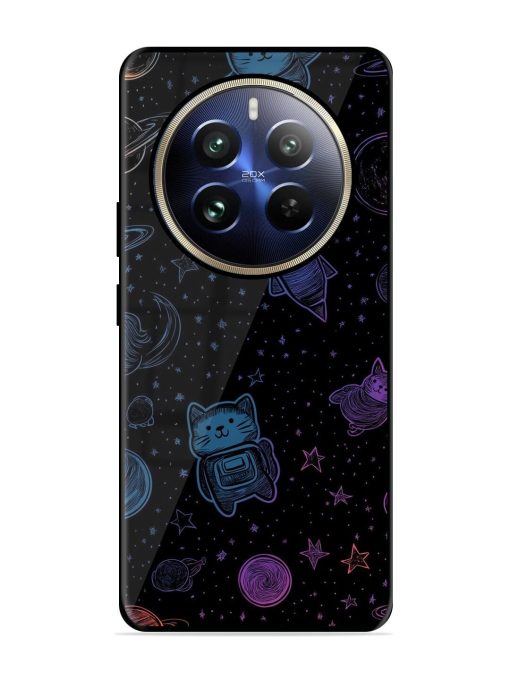 Cosmic Cat Chaos Glossy Soft Edge Case for Realme 12 Pro (5G) Chachhi