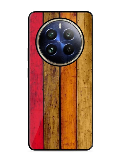 Colorful Woodgrain Glossy Soft Edge Case for Realme 12 Pro (5G) Chachhi