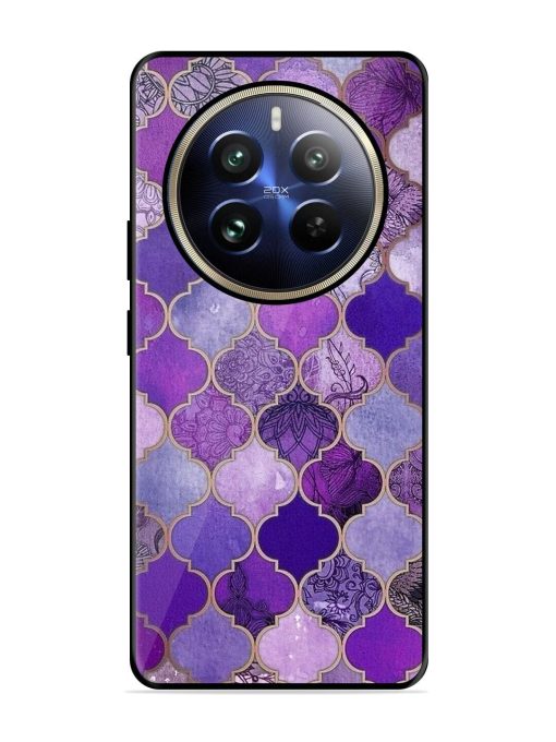 Purple Mosaic Magic Glossy Soft Edge Case for Realme 12 Pro (5G) Chachhi