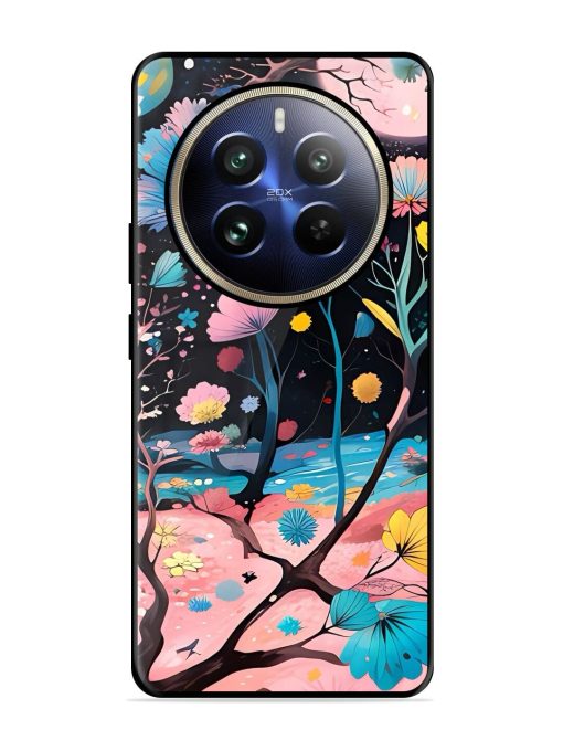 Cosmic Bloom Glossy Soft Edge Case for Realme 12 Pro (5G) Chachhi