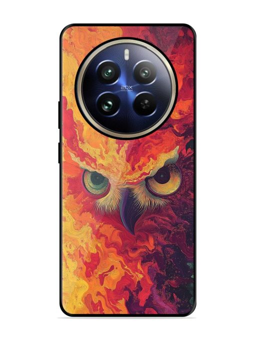 Fiery Owl Glossy Soft Edge Case for Realme 12 Pro (5G) Chachhi