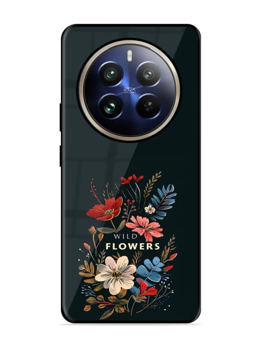 Dark Floral Glossy Soft Edge Case for Realme 12 Pro (5G) Chachhi