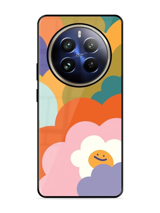 Happy Flower Power Glossy Soft Edge Case for Realme 12 Pro (5G) Chachhi