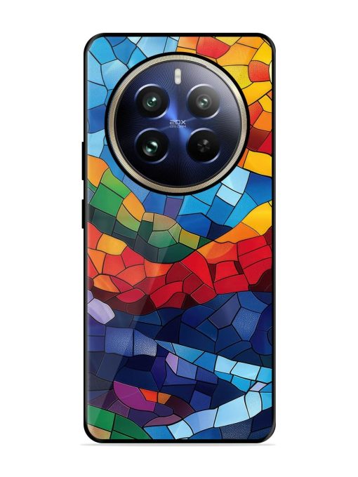 Mosaic Sunset Glossy Soft Edge Case for Realme 12 Pro (5G) Chachhi