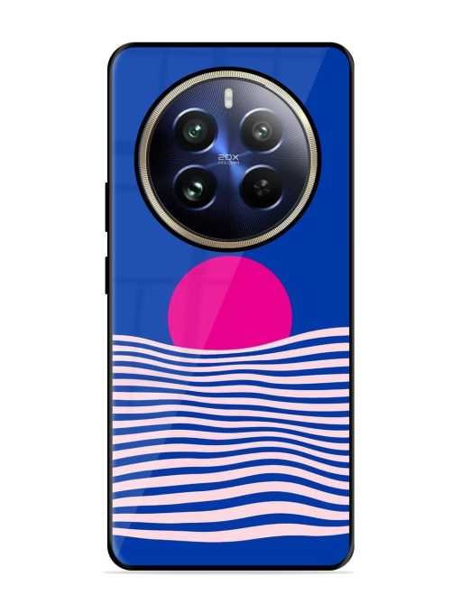 Pink Sunset Over Blue Waves Glossy Soft Edge Case for Realme 12 Pro (5G) Chachhi