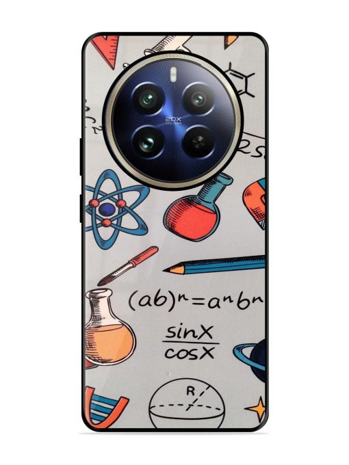 Science Doodle Delight Glossy Soft Edge Case for Realme 12 Pro (5G) Chachhi