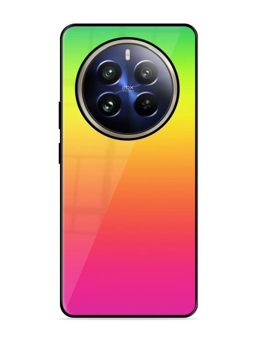 Rainbow Gradient Glossy Soft Edge Case for Realme 12 Pro Plus (5G) Chachhi