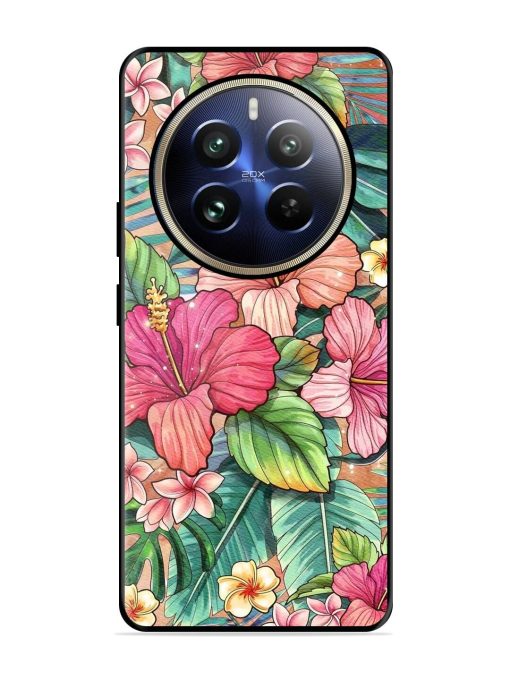 Tropical Tapestry Glossy Soft Edge Case for Realme 12 Pro Plus (5G)