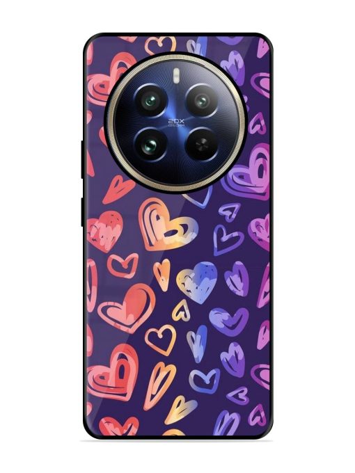 Rainbow Hearts Glossy Soft Edge Case for Realme 12 Pro Plus (5G) Chachhi