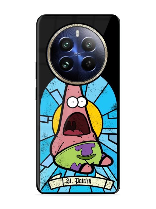 St. Patrick'S Day Stained Glass Patrick Star Glossy Soft Edge Case for Realme 12 Pro Plus (5G) Chachhi