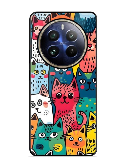 Feline Frenzy Glossy Soft Edge Case for Realme 12 Pro Plus (5G) Chachhi