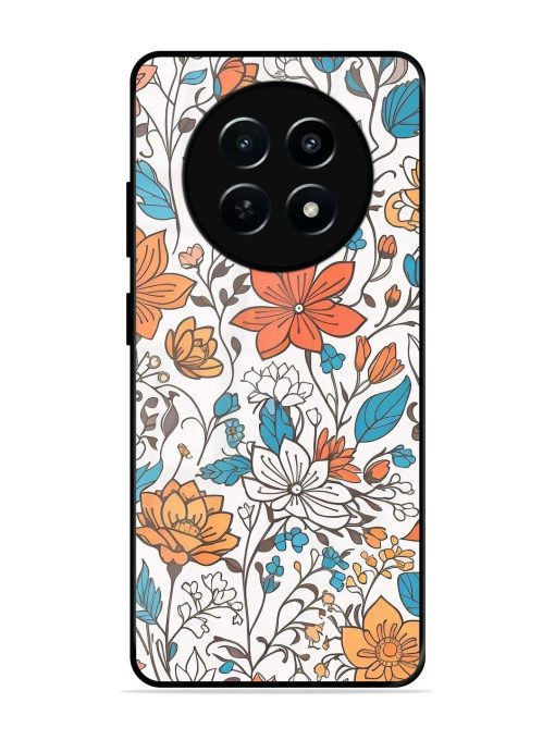 Floral Symphony Glossy Soft Edge Case for Realme 12X (5G) Chachhi