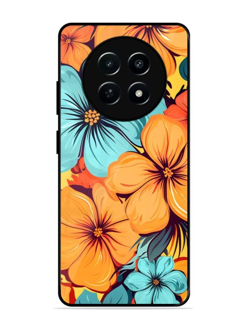 Tropical Bloom Glossy Soft Edge Case for Realme 12X (5G) Chachhi