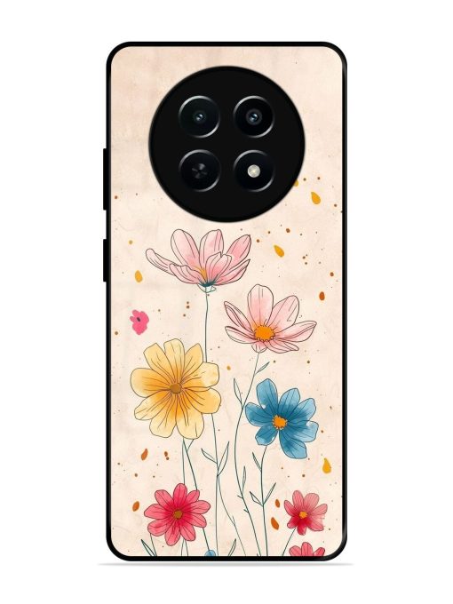 Delicate Bloom Glossy Soft Edge Case for Realme 12X (5G) Chachhi