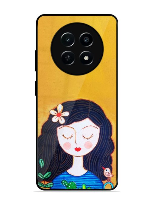 Girl Illustration Glossy Soft Edge Case for Realme 12X (5G) Chachhi