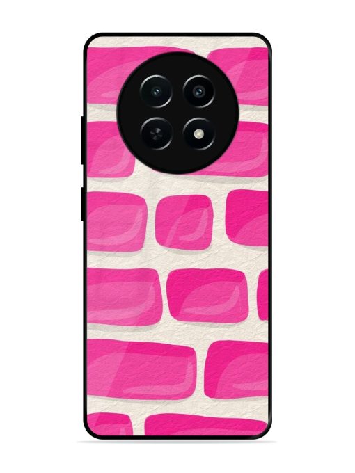 Pink Brick Wall Glossy Soft Edge Case for Realme 12X (5G) Chachhi