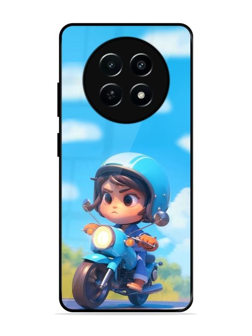 Little Rider Glossy Soft Edge Case for Realme 12X (5G) Chachhi