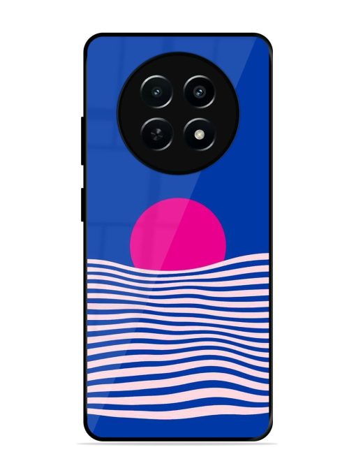 Pink Sunset Over Blue Waves Glossy Soft Edge Case for Realme 12X (5G) Chachhi