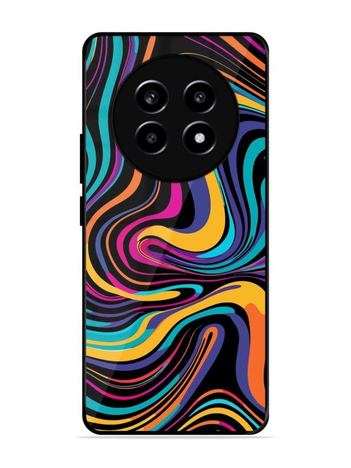 Psychedelic Swirl Glossy Soft Edge Case for Realme 13 (5G) Chachhi