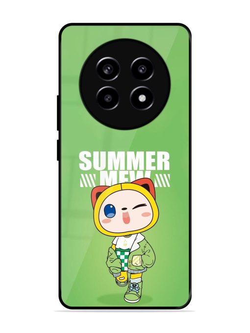 Purrfect Summer Glossy Soft Edge Case for Realme 13 (5G) Chachhi