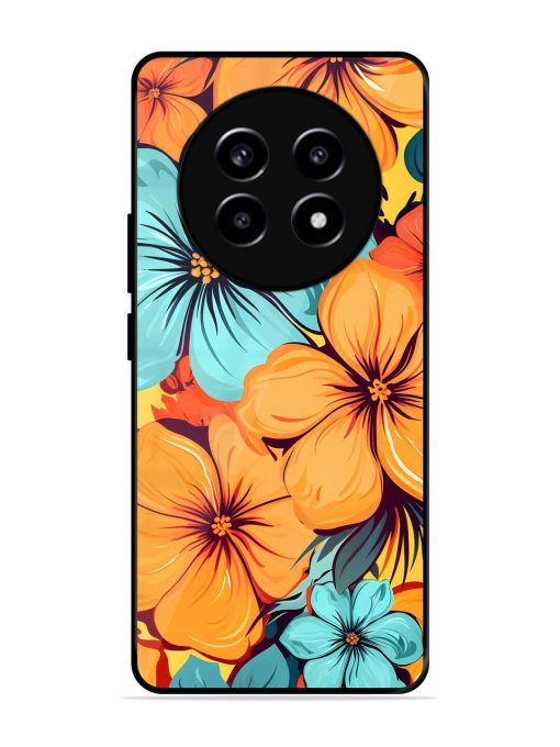 Tropical Bloom Glossy Soft Edge Case for Realme 13 (5G) Chachhi