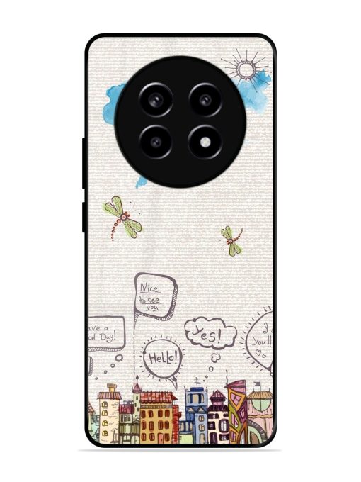 Doodle City Glossy Soft Edge Case for Realme 13 (5G) Chachhi