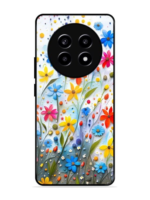 Vibrant Floral Glossy Soft Edge Case for Realme 13 (5G) Chachhi