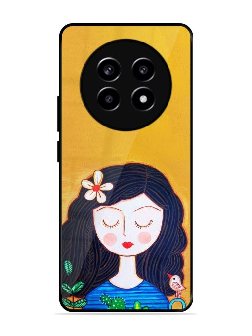 Girl Illustration Glossy Soft Edge Case for Realme 13 (5G) Chachhi