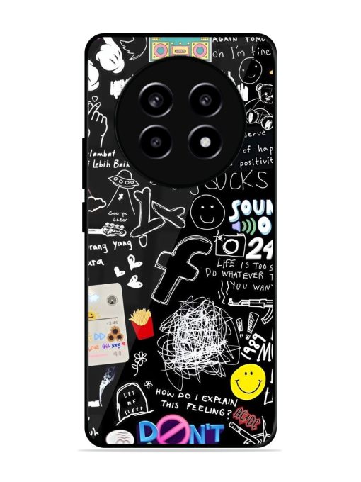 Doodle Diary Glossy Soft Edge Case for Realme 13 (5G) Chachhi