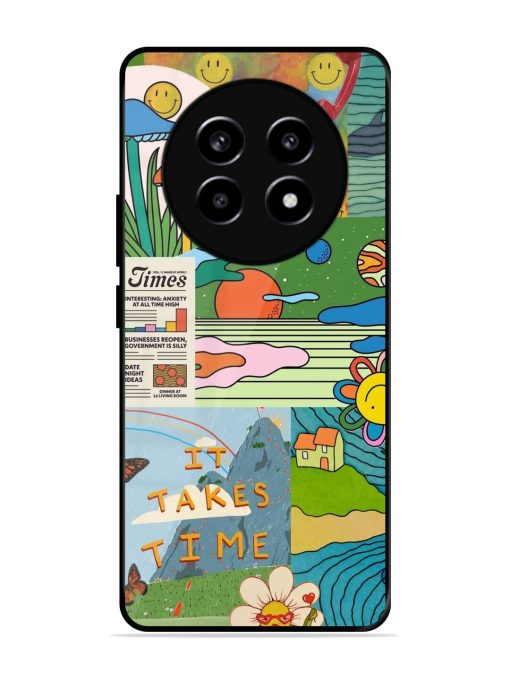 Groovy Vibes Glossy Soft Edge Case for Realme 13 (5G)