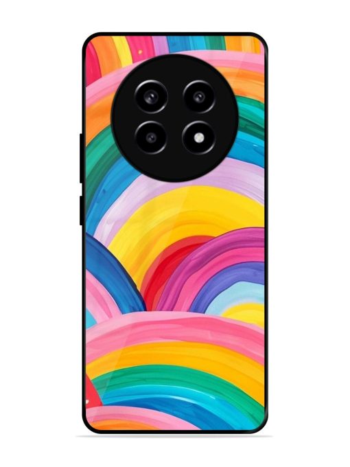 Rainbow Symphony Glossy Soft Edge Case for Realme 13 (5G) Chachhi