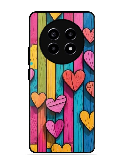 Rainbow Of Hearts Glossy Soft Edge Case for Realme 13 (5G) Chachhi