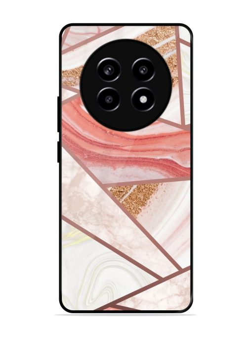 Rosy Mosaic Glossy Soft Edge Case for Realme 13 (5G)