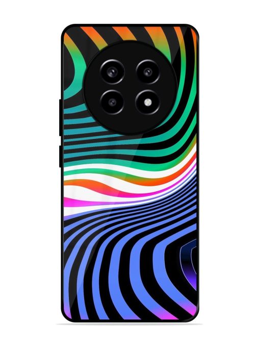 Psychedelic Waves Glossy Soft Edge Case for Realme 13 (5G) Chachhi