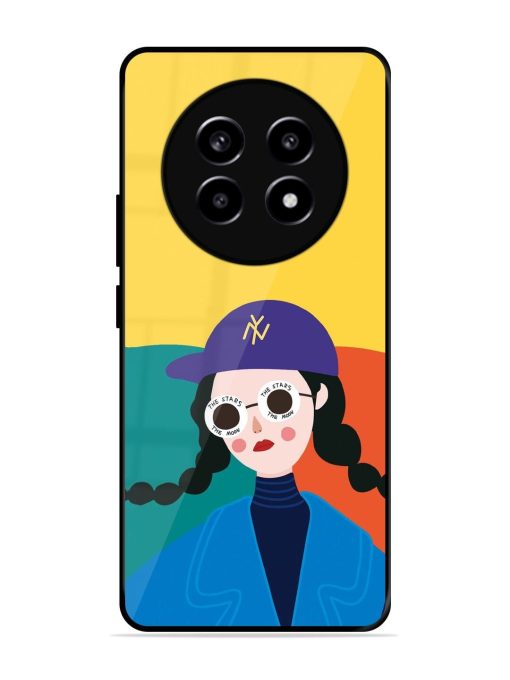 Starry-Eyed Girl Glossy Soft Edge Case for Realme 13 (5G) Chachhi