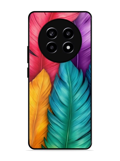 Rainbow Feathers Glossy Soft Edge Case for Realme 13 (5G) Chachhi