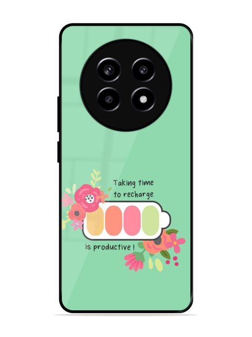 Recharge And Bloom Glossy Soft Edge Case for Realme 13 (5G)