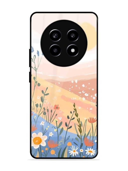 Golden Hour Blooms Glossy Soft Edge Case for Realme 13 (5G)