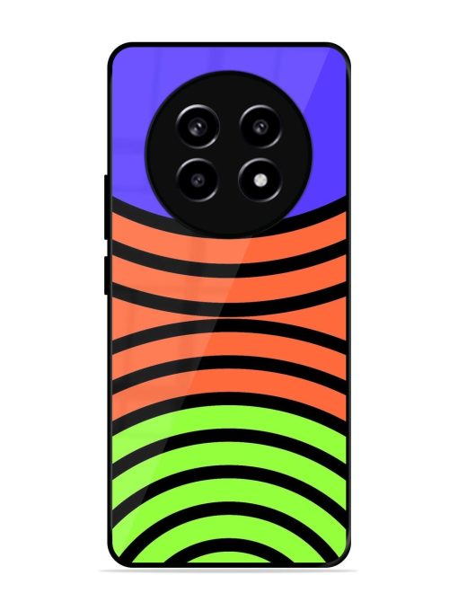 Psychedelic Stripe Symphony Glossy Soft Edge Case for Realme 13 (5G)
