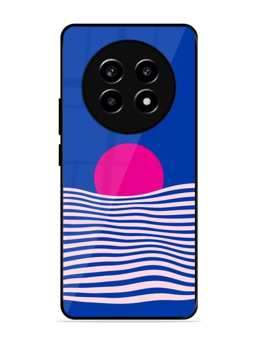 Pink Sunset Over Blue Waves Glossy Soft Edge Case for Realme 13 (5G) Chachhi