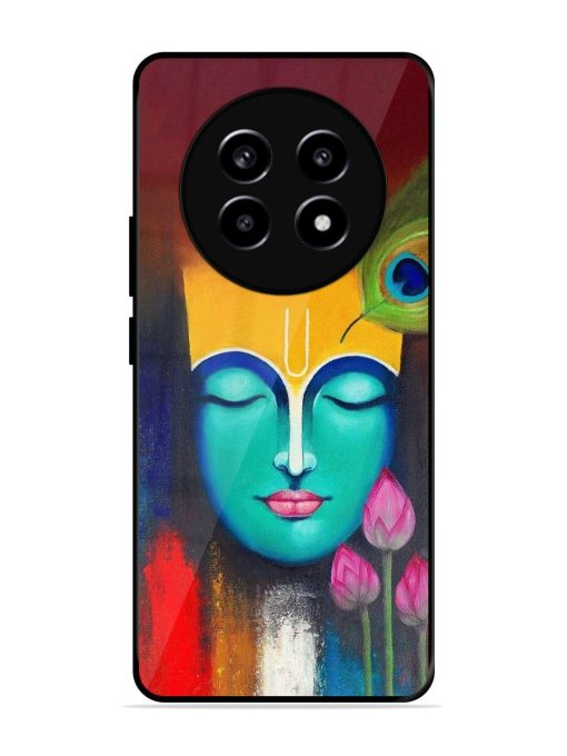 Divine Tranquility: The Face Of Krishna Glossy Soft Edge Case for Realme 13 (5G)