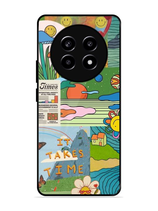 Groovy Vibes Glossy Soft Edge Case for Realme 13 Pro (5G) Chachhi