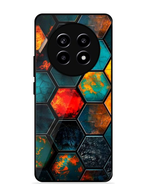 Hexagon Hive Glossy Soft Edge Case for Realme 13 Pro (5G) Chachhi