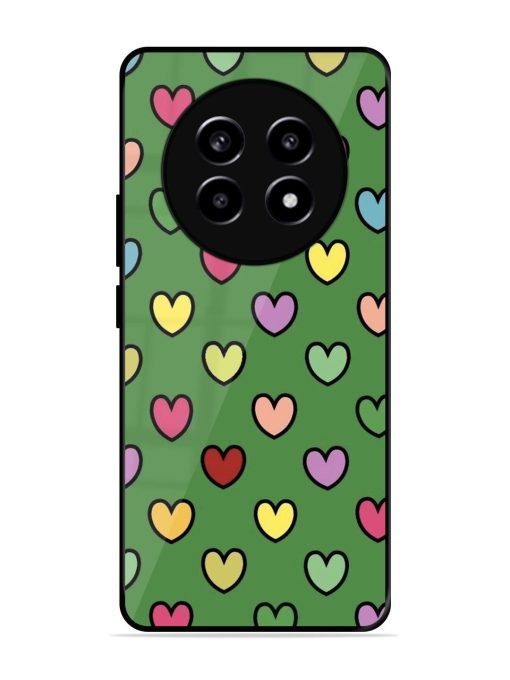 Rainbow Heart Parade Glossy Soft Edge Case for Realme 13 Pro (5G) Chachhi