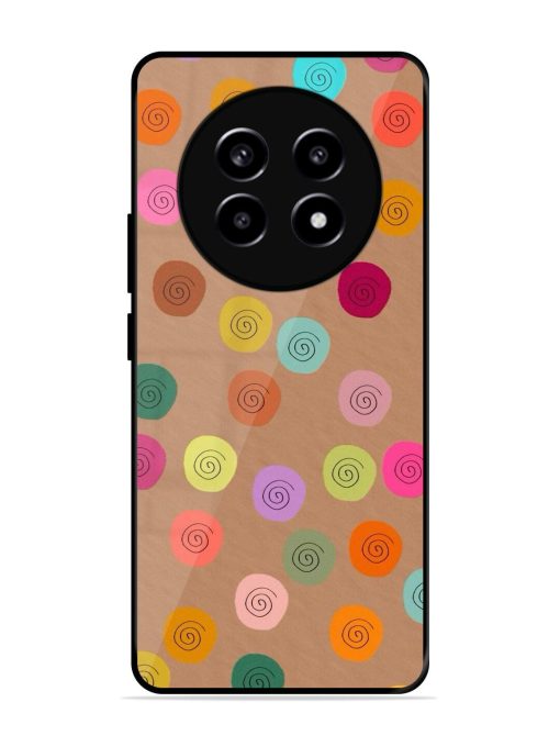 Swirly Dots On Kraft Glossy Soft Edge Case for Realme 13 Pro (5G) Chachhi