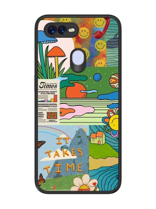 Groovy Vibes Glossy Soft Edge Case for Realme 2 Pro Chachhi