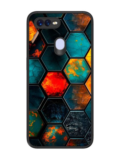 Hexagon Hive Glossy Soft Edge Case for Realme 2 Pro Chachhi